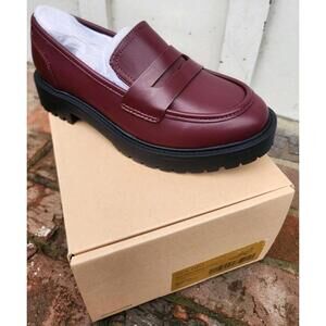 Wydr Studios Tate Burgundy Vegan Loafers